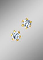 Massieve oorbellen met briljanten 