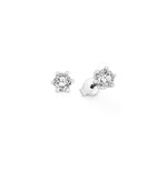 Solitaire oorknopjes met diamanten 