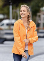 Jas met verborgen zakken met ritssluiting ORANJE