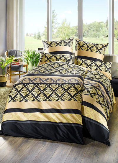 Hoogwaardige beddengoedset met reactieve print 