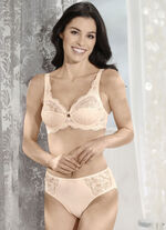 Susa twopack slips met elastische kant ZACHTE ABRIKOOS