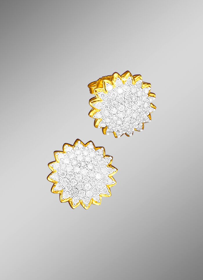 Oorbellen met briljanten 