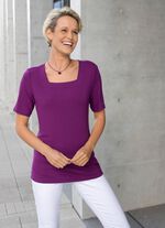 Shirt met een interessante halslijn in 3 kleuren BES