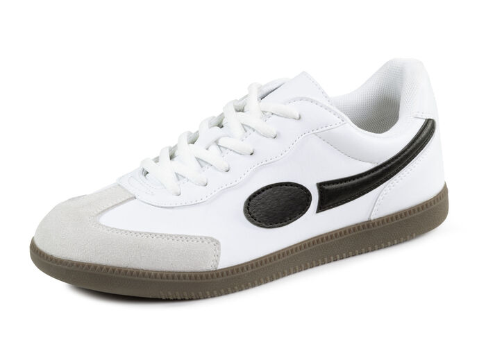 Sneakers gemaakt van synthetisch en suède WIT-ZWART