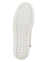 Gemini veterlaarsje met luchtige perforaties en leren applicaties BEIGE