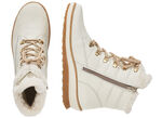 Remonte, gevoerde dames enkellaarsjes, winterschoenen, breedte G, met lamswol NATUURWIT