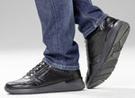 GINO GALANTE, klassieke herensneakers, met rits SCHWARZ