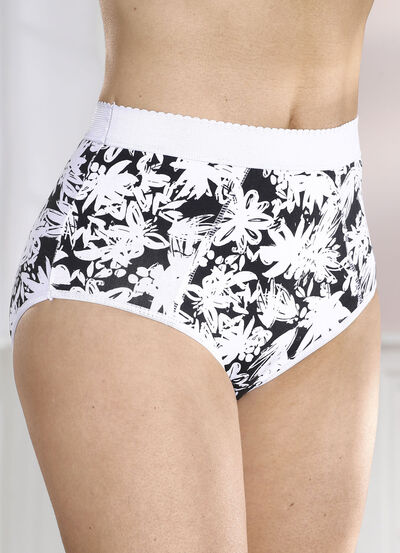 Vierpack corrigerende slips met verstevigde buikzone 