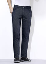 Broek "Redpoint" in wollook in 3 kleuren MARINE