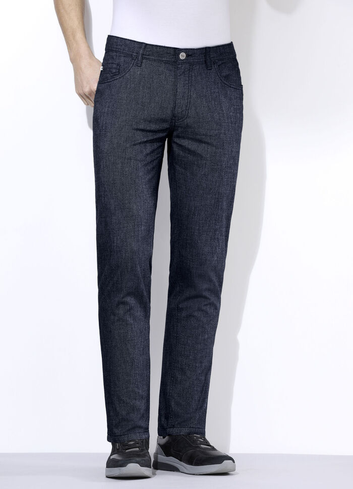 Broek "Redpoint" in wollook in 3 kleuren MARINE