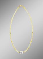 Ketting met parelglans en edelsteenglans 