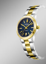 Roterend quartz dameshorloge met roestvrijstalen armbandkast 