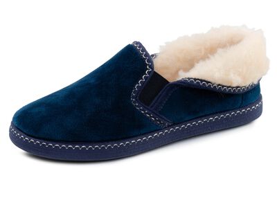 Laurina, warme damespantoffels, met elastische band 
