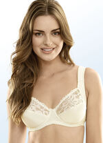 Viania set van twee beugelbeha's met elastische kant 1X SCHWARZ, 1X SEKT