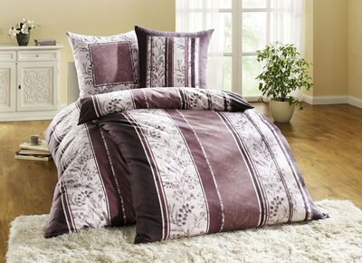 Fijn vlas beddengoedset met praktische ritssluiting 