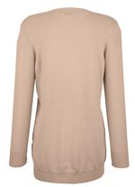 Cardigan met modaal ZAND