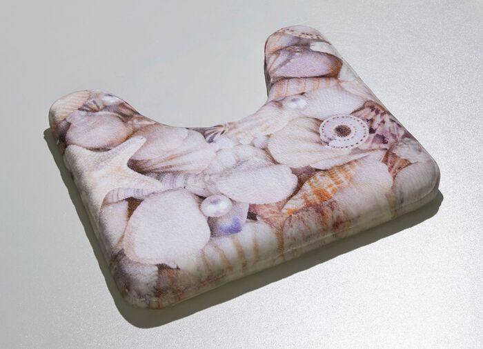 Dromerige badkamerset met lintrand 