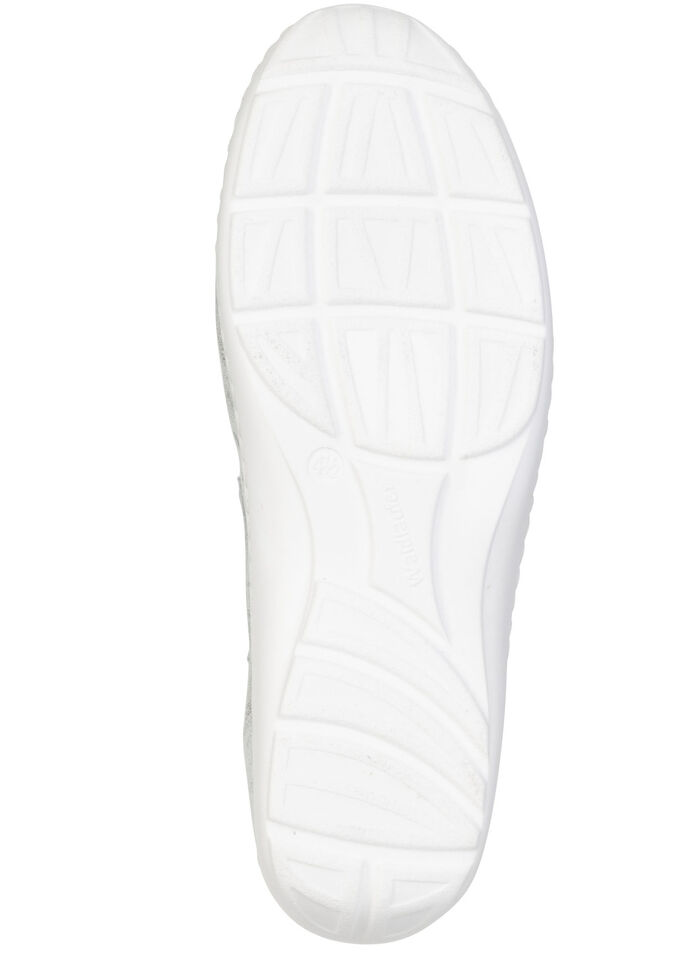 Waldläufer, zomerpantoffels voor dames, breedte H, met uitneembaar voetbed ECRU-BUNT