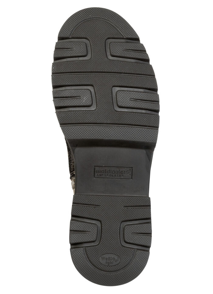 Waldläufer, comfortabele dames enkellaarsjes, winterschoenen, breedte H, met uitneembaar voetbed Bruin
