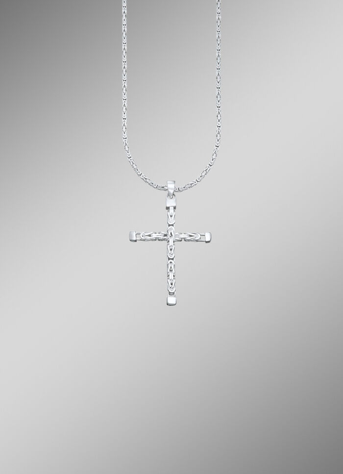 Opvallende kruishanger met koningsketting 