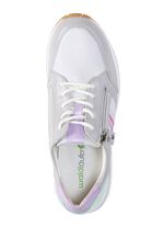 Waldl&auml;ufer veterschoen van fijn glanzend nappaleer met textielgarnituur 