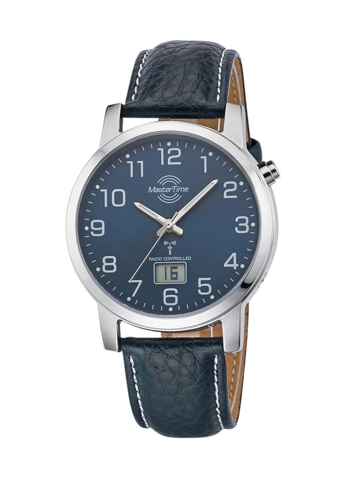 Prachtig leren herenpolshorloge 