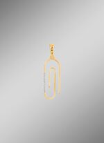 Paperclip hanger met 8 diamanten 