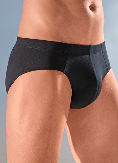 Schiesser, set van drie slips met elastische tailleband 