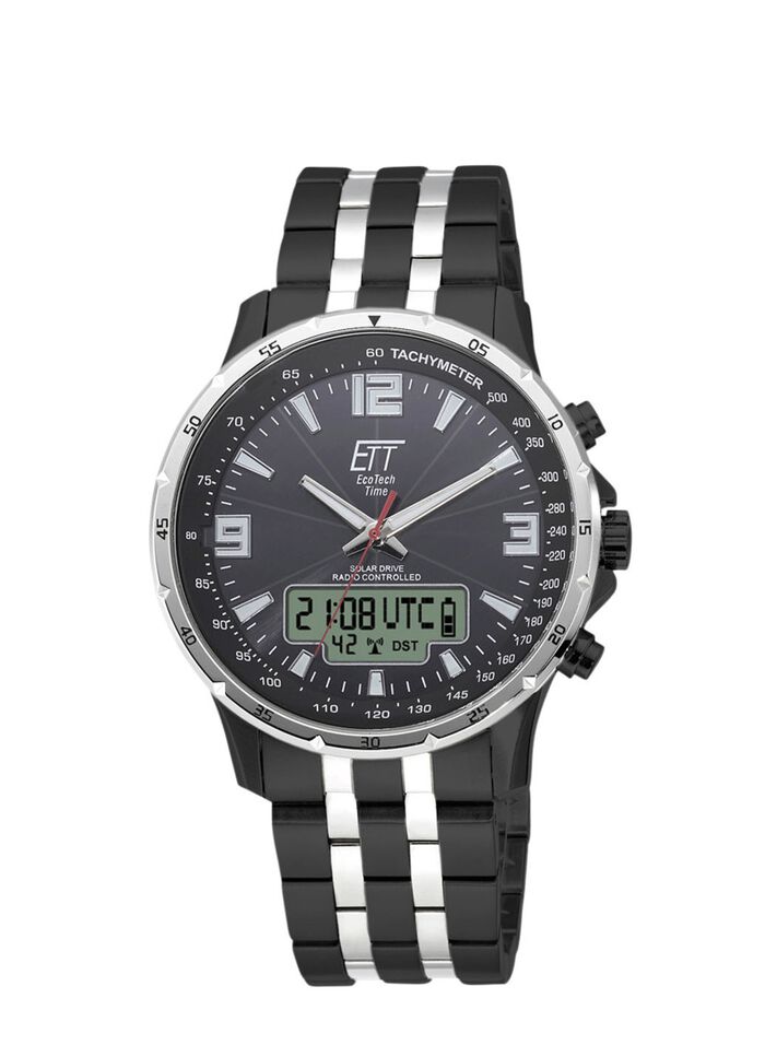 Radiogestuurd herenhorloge op zonne-energie 