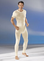 Lange onderbroek met angora in ecru 