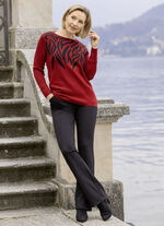 Trui met elegante strass-versiering 