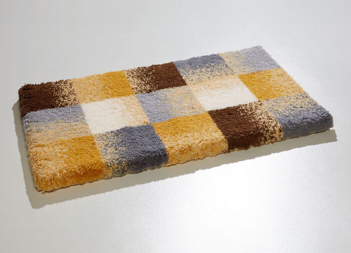 Superzachte badkamerset met antislip achterkant BEIGE-GRAU