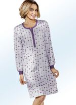 Twee-pack nachthemden, lange mouwen met knoopsluiting en manchetten 