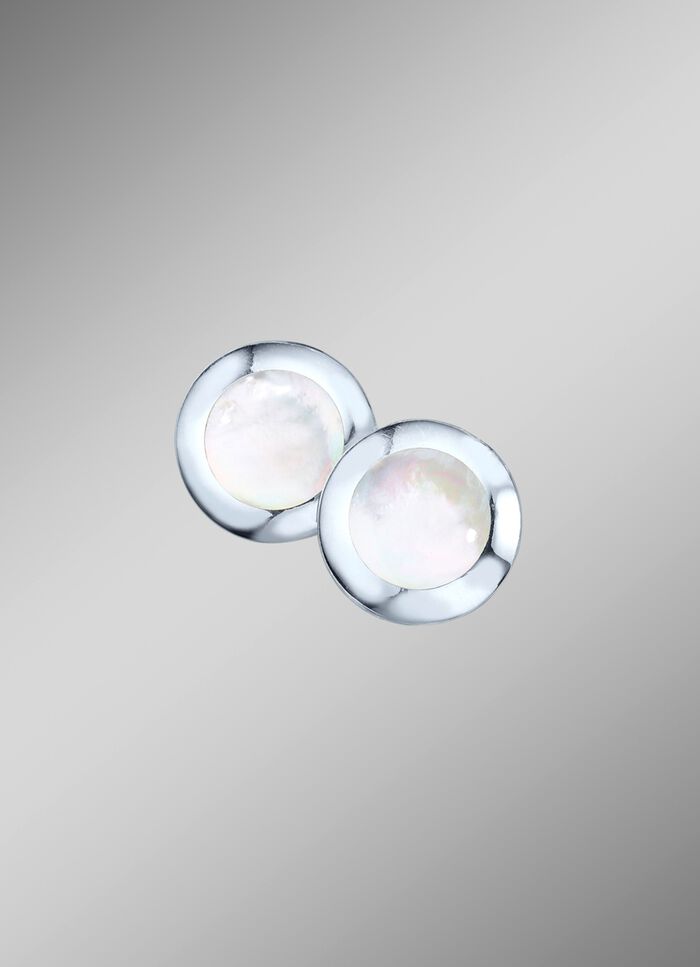 Clip-oorbellen met echt parelmoer 