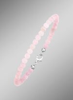 Armband met echte rozenkwarts 