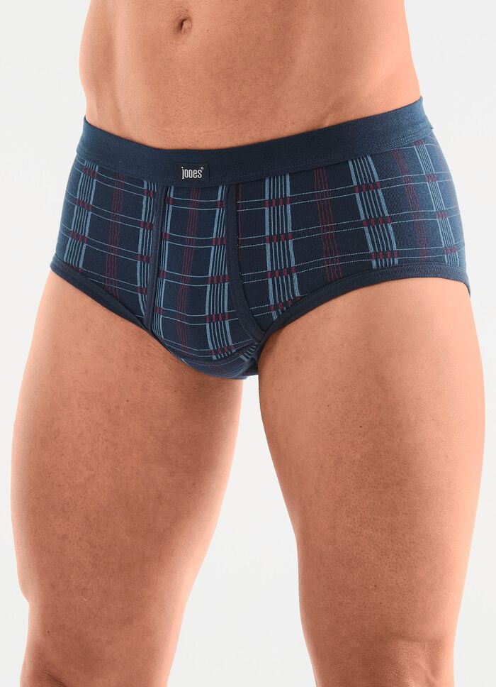 Verpakking met vijf fijne ribslips 