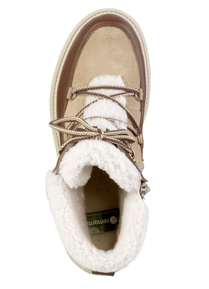 Remonte, gevoerde dameslaarzen, winterschoenen, breedte G, met rits BRAUN-SAND