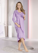 Nachthemd, enkellang en met gebogen zoom 