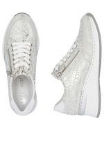 Rieker vetersneakers gemaakt van bedrukt synthetisch materiaal 