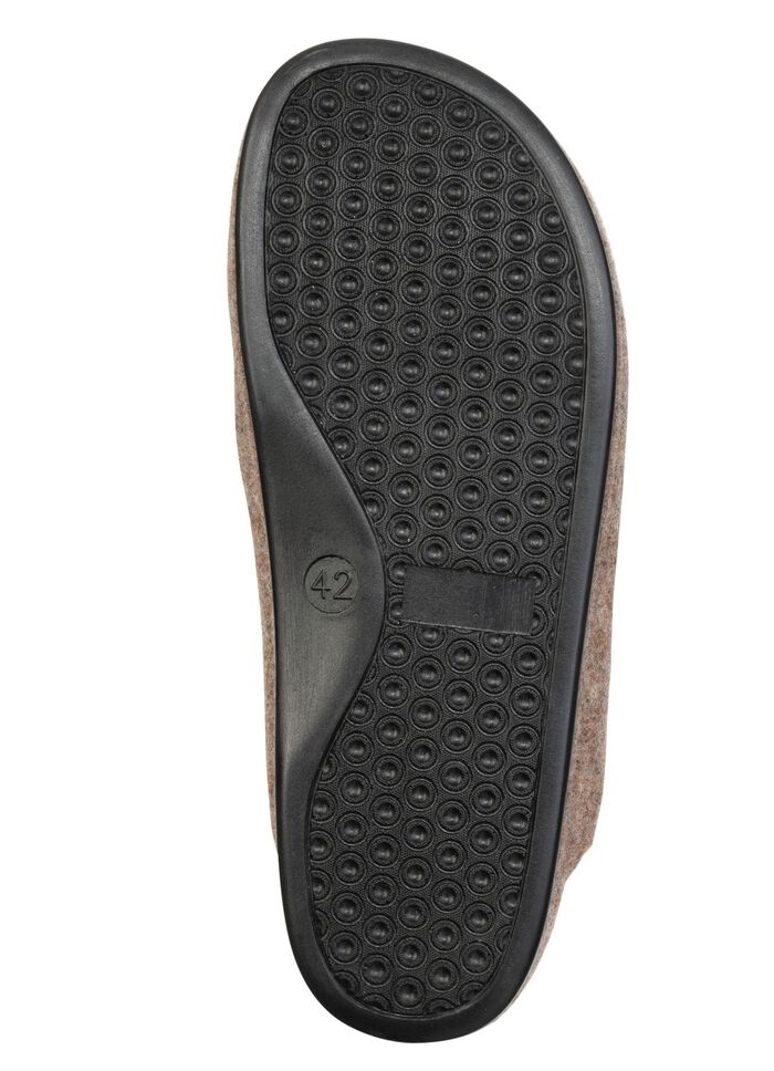 Comfortabele herenpantoffels van wolvilt 