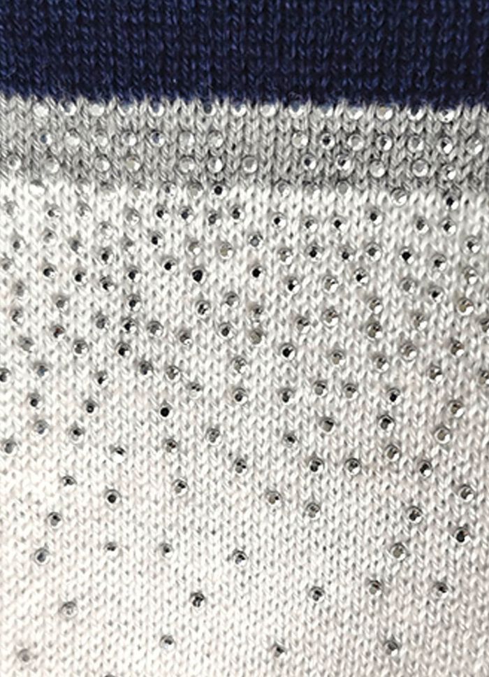 Trui met uitgebreide steendecoratie 