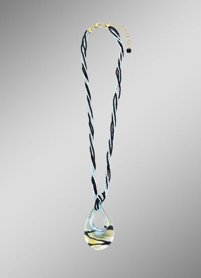 Ketting van Muranoglas met meerdere rijen 