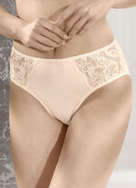 Susa twopack slips met elastische kant ZACHTE ABRIKOOS