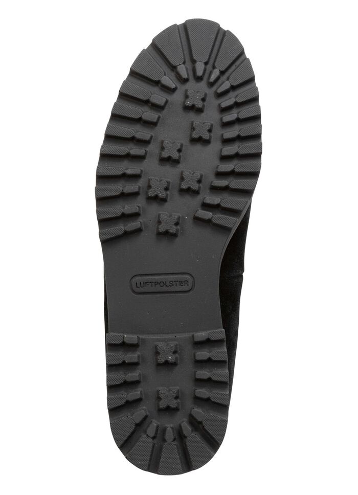 Waldl&auml;ufer, elegante damesballerina's, breedte H, met uitneembaar voetbed ZWART