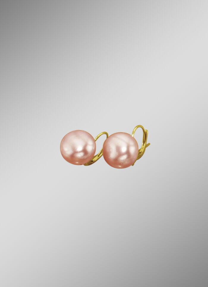 Oorbellen met gekweekte zoetwaterparels ROSÉ