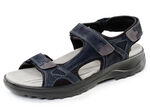 Sportieve heren trekkingsandalen, breedte H, met klittenbandsluiting DUNKELBLAU