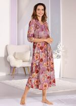 Laurina nachthemd, enkellang met kantmotief 