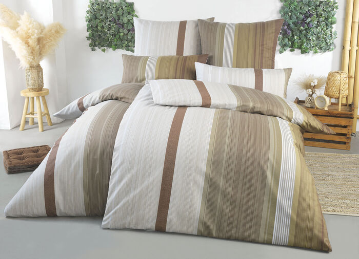 Dubbelzijdig bedrukt beddengoedset van Florella BRAUN