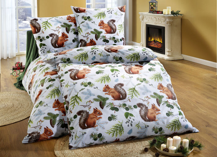 Flanel beddengoedset MEERKLEURIG