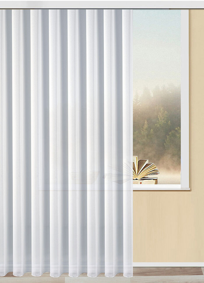 Opbergen met geplooide tape 1:2,5 en loodtape-afwerking. 